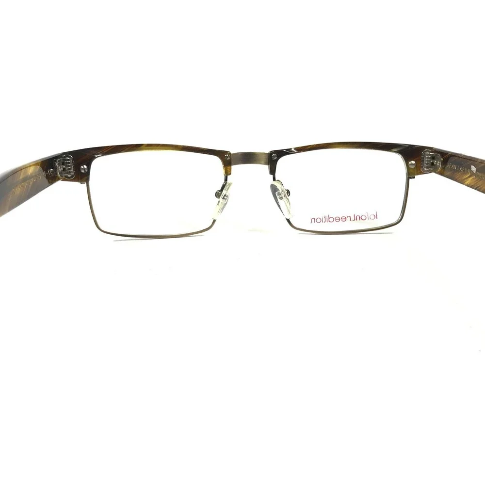Lafont Reedition Eyeglasses Frames CYRANO 519 Brown Horn Square 50-19-145